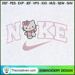 Nike Hello Kitty Embroidery  Embroidery Design
