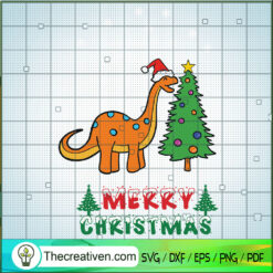 Dinosaurs Christmas SVG, Merry Christmas SVG, Dinosaur SVG