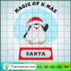Hagic Of X-mas Santa SVG, Penguin Santa SVG, Merry Christmas SVG