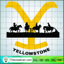 Logo Yellowstone SVG Cut File for Cricut & Silhouette