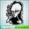 Alien Smoking Middle Finger SVG, Smoke Weed SVG, Cannabis SVG 2 5 copy 1
