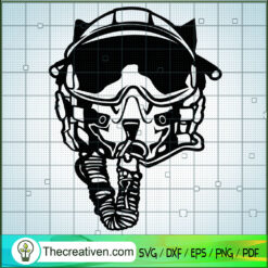 Fighter Pilot Helmet SVG, Air Force SVG, Jet Fighter SVG