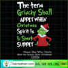 The Term Grinchy Shall Apply SVG Cut File for Cricut