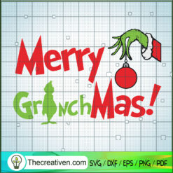 Merry Grinch Mas SVG Cut File for Cricut & Silhouette Design 69811