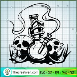 Skull Weed SVG, Cannabis SVG, Skull Cannabis SVG
