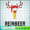 Reinbeer SVG, Drinking SVG, Funny Christmas SVG