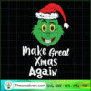 Make Great Xmas Again SVG, Grinch Christmas SVG, Funny Xmas SVG