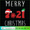 Merry 2021 Christmas SVG, Merry Christmas SVG, Christmas Slogan SVG 2 45 copy 2