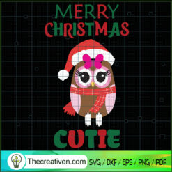 Merry Christmas Cutie SVG Cut File for Cricut & Silhouette