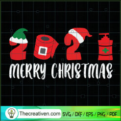 2021 Merry Christmas SVG, Christmas Covid SVG, Quarantined SVG