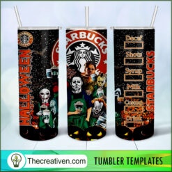 Halloween Starbucks Full Tumbler Wrap Tumbler Wrap – D Design 70592