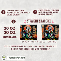 Alternative view of Halloween Starbucks Full Tumbler Wrap Tumbler Wrap – D Design 70592
