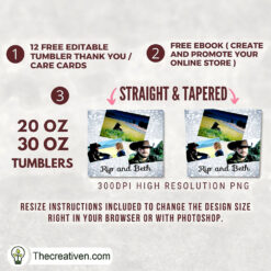 Alternative view of Rip and Beth Full Tumbler Wrap Tumbler Wrap – Digital Download