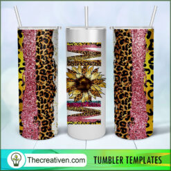 Sunflower Mom Full Tumbler Wrap Tumbler Wrap – Digital Design 70634