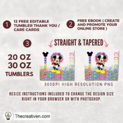 Alternative view of Starbucks Mickey Full Tumbler Wrap Tumbler Wrap – Digital Download