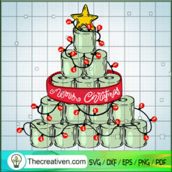 Toilet Paper Christmas Tree SVG Cut File for Cricut & Silhouette