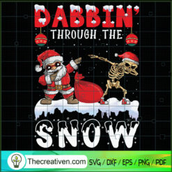 Dabbing Through The Snow SVG Cut File for Cricut & Sil Design 70709