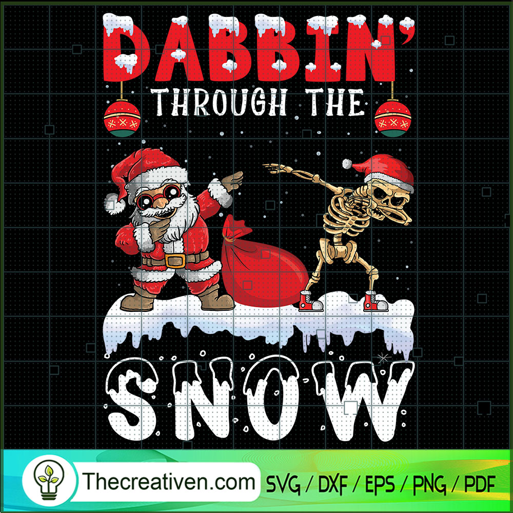 Dabbing Through The Snow SVG Cut File for Cricut & Sil Design 70709 1 Dabbing Through The Snow SVG Cut File for Cricut & Sil Design 70709