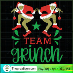 Team Grinch SVG, Family Grinch SVG, Merry Christmas SVG