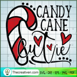 Candy Cane Cutie SVG, Candy Christmas SVG, Merry Christmas SVG
