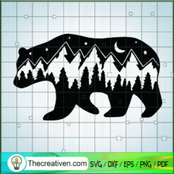 Bear Natural SVG, Bear SVG, Camping SVG