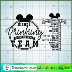 Drinking Around The World SVG, Inspired by Disne SVG, Walt Disney SVG