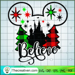 Believe Christmas SVG Cut File for Cricut & Silhouette Design 71085
