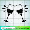 Wine Glasses SVG, Wine SVG, Couple Wine Glasses SVG