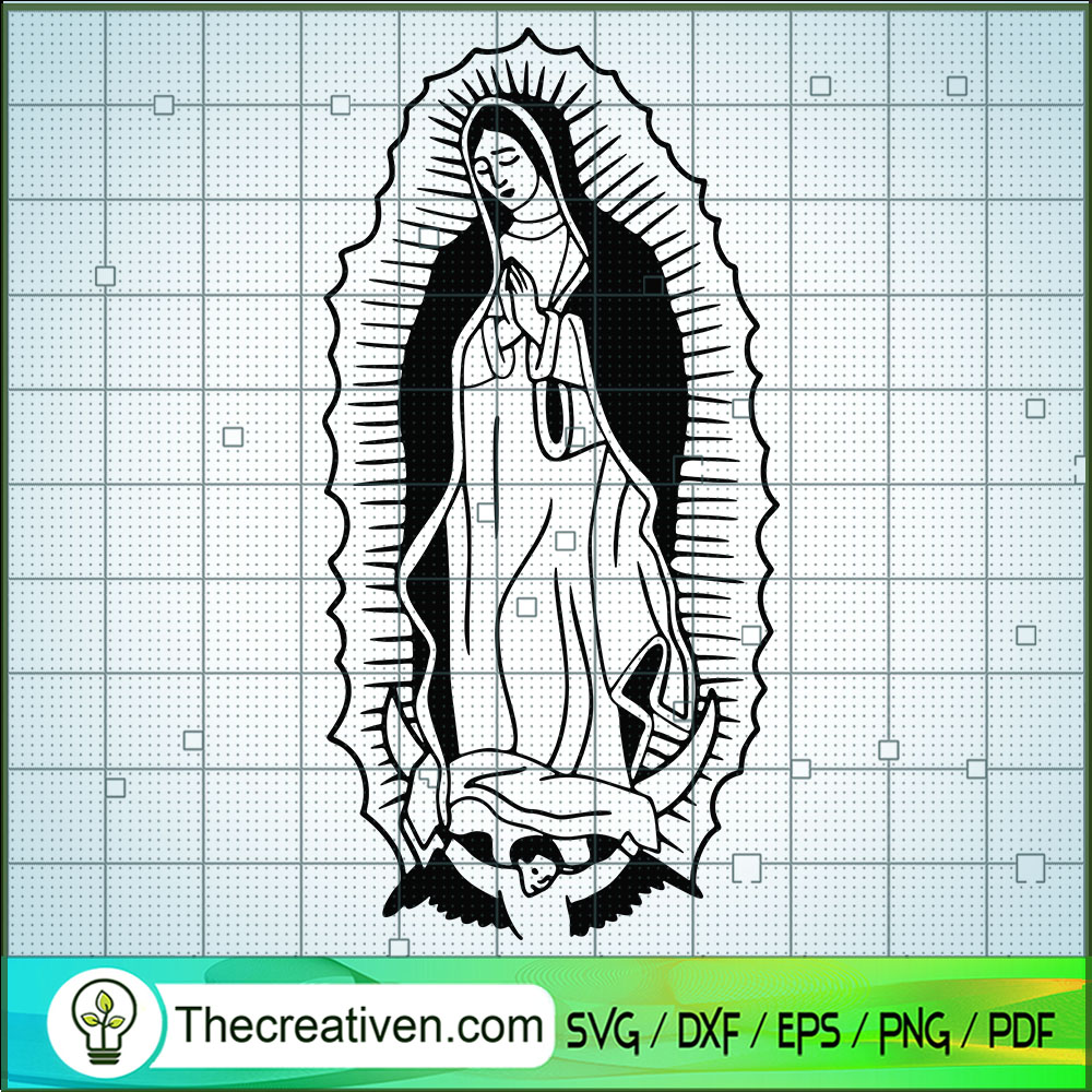 Virgen del Guadalupe SVG Cut File for Cricut & Silhouette 1 Virgen del Guadalupe SVG Cut File for Cricut & Silhouette