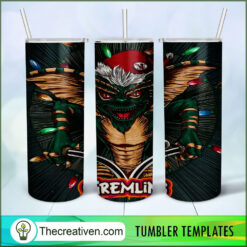 Gremlins Christmas Full Tumbler Wrap Tumbler Wrap – Digital Download