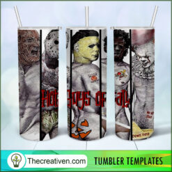 Horror Characters Naked Full T Tumbler Wrap Download