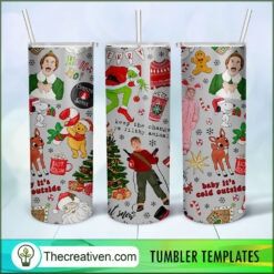 Famous Christmas Characters Fu Tumbler Wrap Download