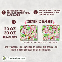 Alternative view of How The Grinch Stole Christmas Tumbler Wrap Download