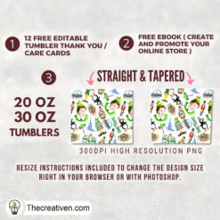 Alternative view of Elf Christmas Movie Full Tumbler Wrap Tumbler Wrap – Digital Download
