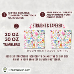 Alternative view of Disney Easter Full Tumbler Wrap Tumbler Wrap – Digital Download
