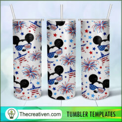 America Mickey Full Tumbler Wrap Tumbler Wrap – Digital Download