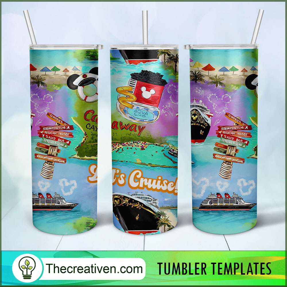 Let's Cruise Full Tumbler Wrap Tumbler Wrap – Digital Download 1 Let's Cruise Full Tumbler Wrap Tumbler Wrap – Digital Download