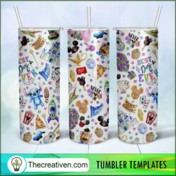 Disney Best Day Ever Full Tumbler Wrap Tumbler Wrap – Digital Download