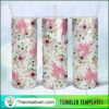 Floral Disney Castle Full Tumbler Wrap Tumbler Wrap – Digital Download