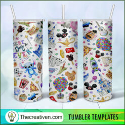 Disney Colorful Full Tumbler Wrap Tumbler Wrap – Digital Download