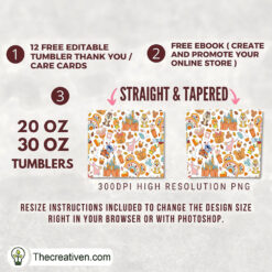 Alternative view of Disney Pumpkin Fall Full Tumbler Wrap Tumbler Wrap – Digital Download