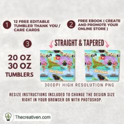 Alternative view of Let's Cruise Full Tumbler Wrap Tumbler Wrap – Digital Download