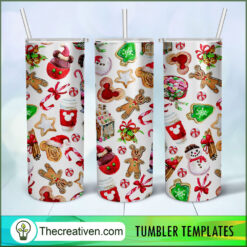 Christmas Food Full Tumbler Wrap Tumbler Wrap – Digital Download