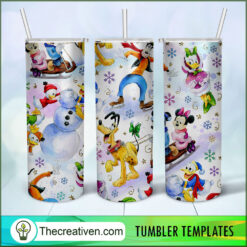 Disney Winter Full Tumbler Wrap Tumbler Wrap – Digital Download