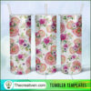 Flower Background Full Tumbler Wrap Tumbler Wrap – Digital Download