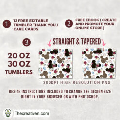 Alternative view of Christmas Fall Full Tumbler Wrap Tumbler Wrap – Digital Download