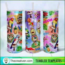 Birds Watercolor Full Tumbler Wrap Tumbler Wrap – Digital Download
