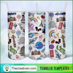Magic Kingdom Full Tumbler Wrap Tumbler Wrap – Digital Download