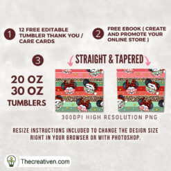 Alternative view of Retro Disney Mickey Full Tumbler Wrap Tumbler Wrap – Digital Download