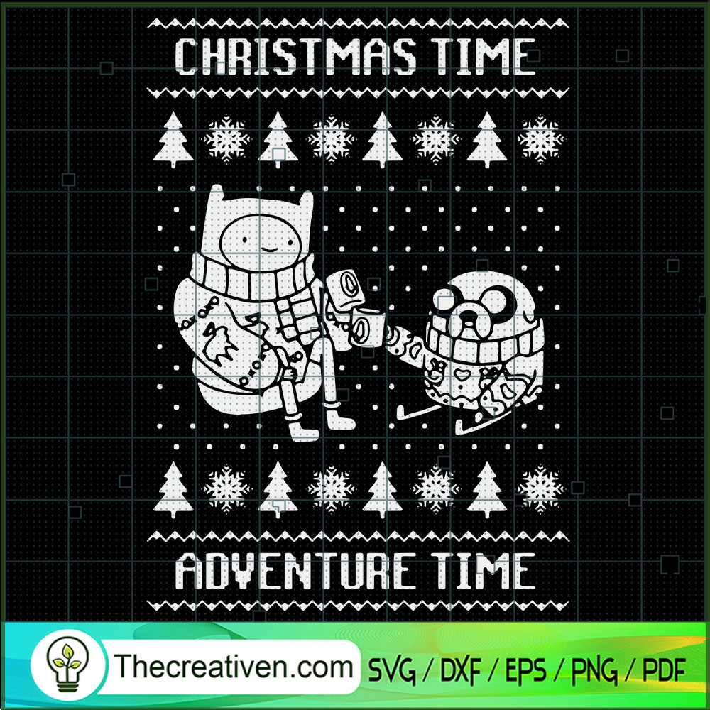 Christmas Time Adventure Time SVG Cut File for Cricut & Silhouette 1 Christmas Time Adventure Time SVG Cut File for Cricut & Silhouette